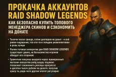 Прокачка аккаунтов Raid Shadow Legends: как безопасно купить топового менеджера скинов и сэкономить на донате